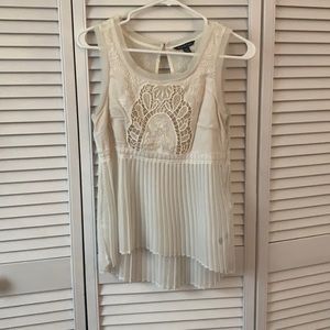 American Eagle off-white lace tank top